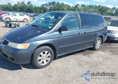 2004 Honda Odyssey Ex z USA, uszkodzony, nr VIN 5FNRL18864B144111